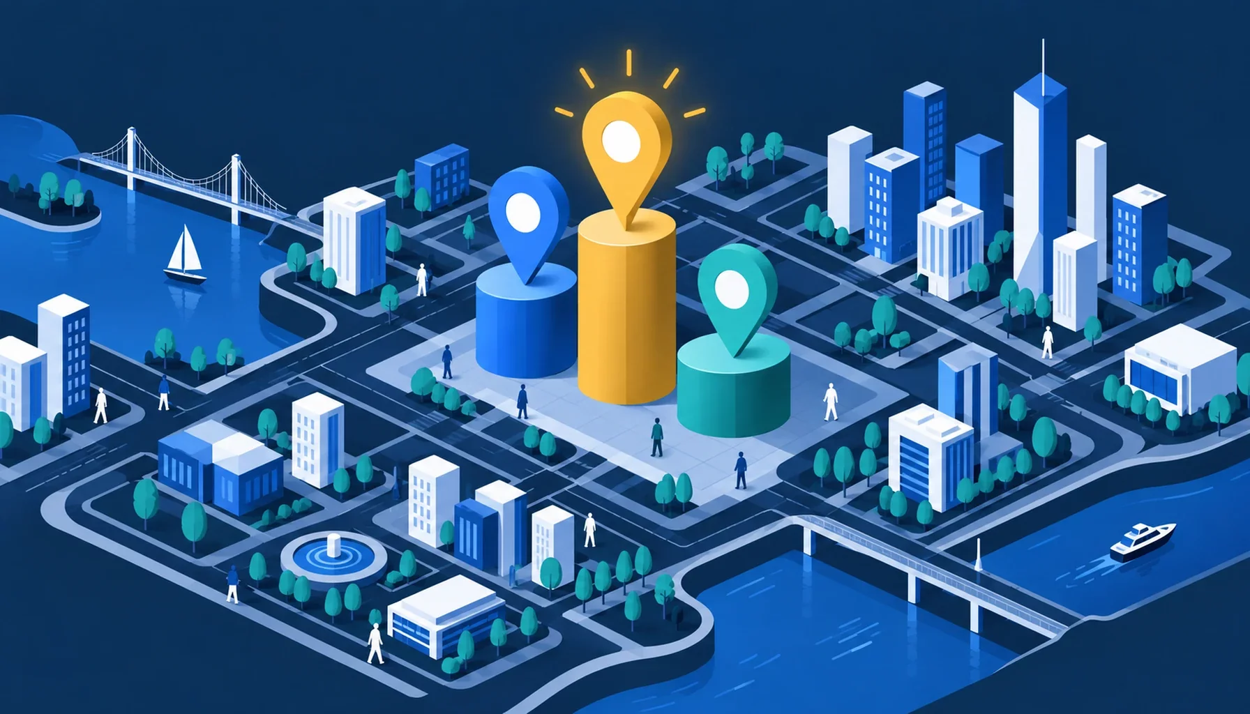 Positionnement sur Google Maps à Arras : podium d'épingles