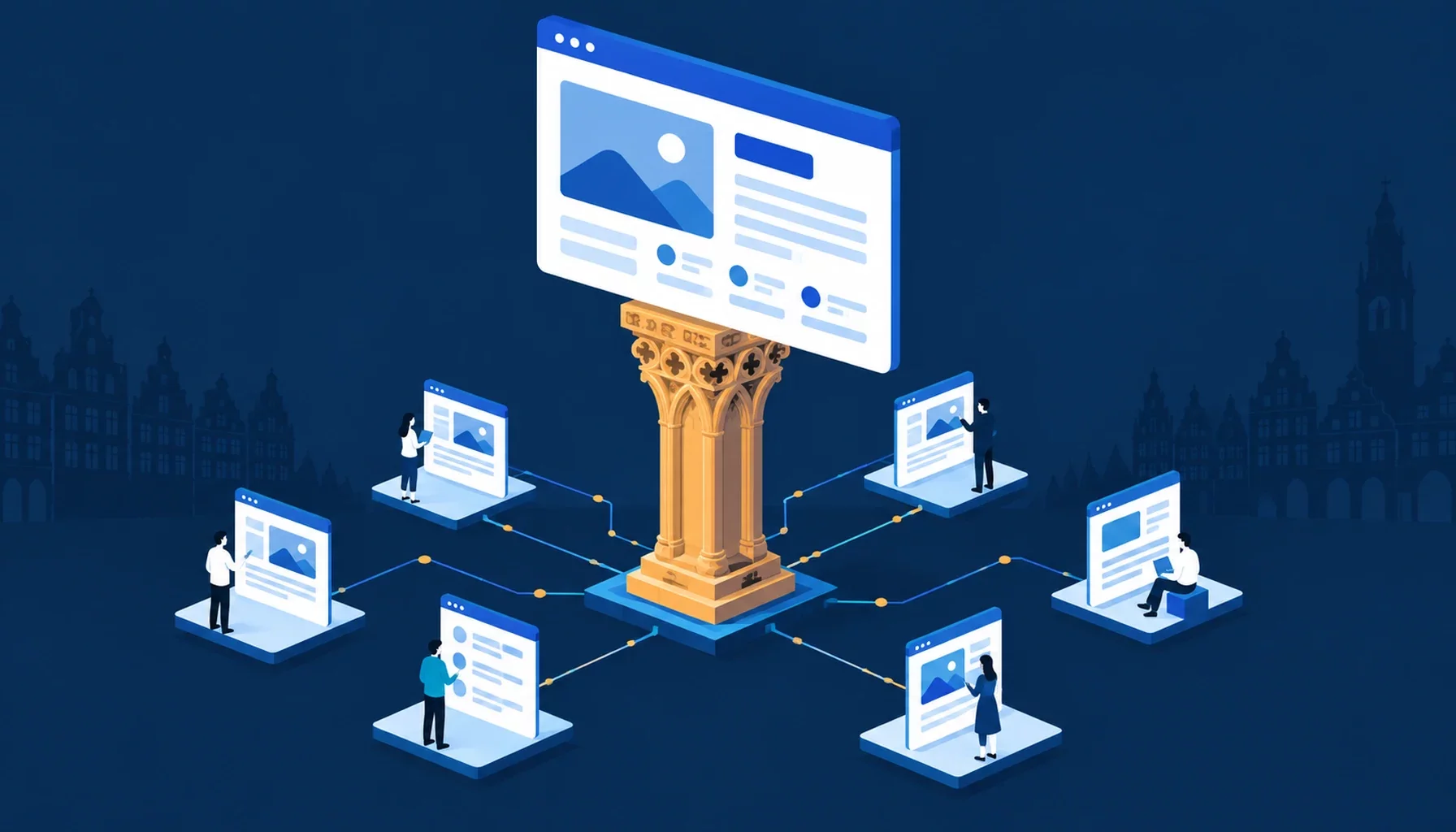 Page pilier efficace soutenant ses pages satellites